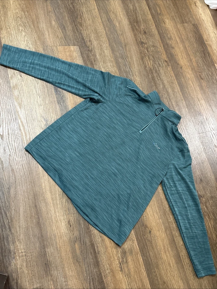 Pullover Greg Norman 1/4 cremallera para hombre grande verde golf  Foto 1 de 4