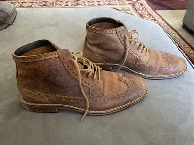 Cole Haan Liam Chukka II Wingtip Ankle Boots Brown C11998 Mens Size 8.5M (Used) - Image 1 of 4