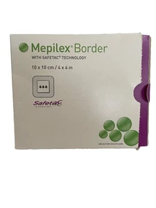Mepilex 295300 4 x 4 in. Adhesive Bandages - Box Of 5 Exp 4-28-22 - Picture 1 of 5