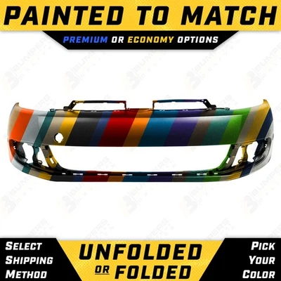 NEW Painted To Match Front Bumper Replacement for 2010-2014 VW Jetta Wagon 10-14 Foto 1 de 4