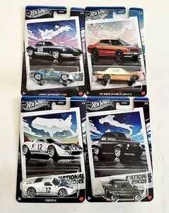 Hot Wheels 2025 National Icons Mix 2 - 4 Stück | Skyline GT-R, Ford GT-40, Jag - Bild 1 von 20