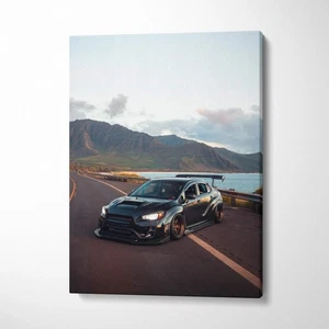 Subaru WRX STI High Resolution Museum Quality Vertical Car Canvas Print #004 - Picture 1 of 14