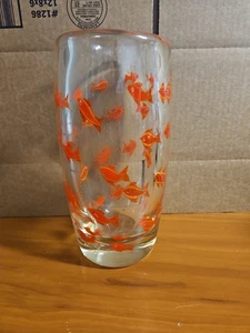 Jarrón de cristal soplado de Murano, Goldfish, años 60-80’s! - Imagen 1 de 6
