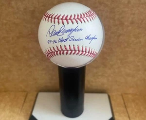 DAVE CONCEPCION 75-76 WORLD SERIES CHAMPS SIGNED GOLD GLOVE BASEBALL BECKETT AUT - Picture 1 of 2