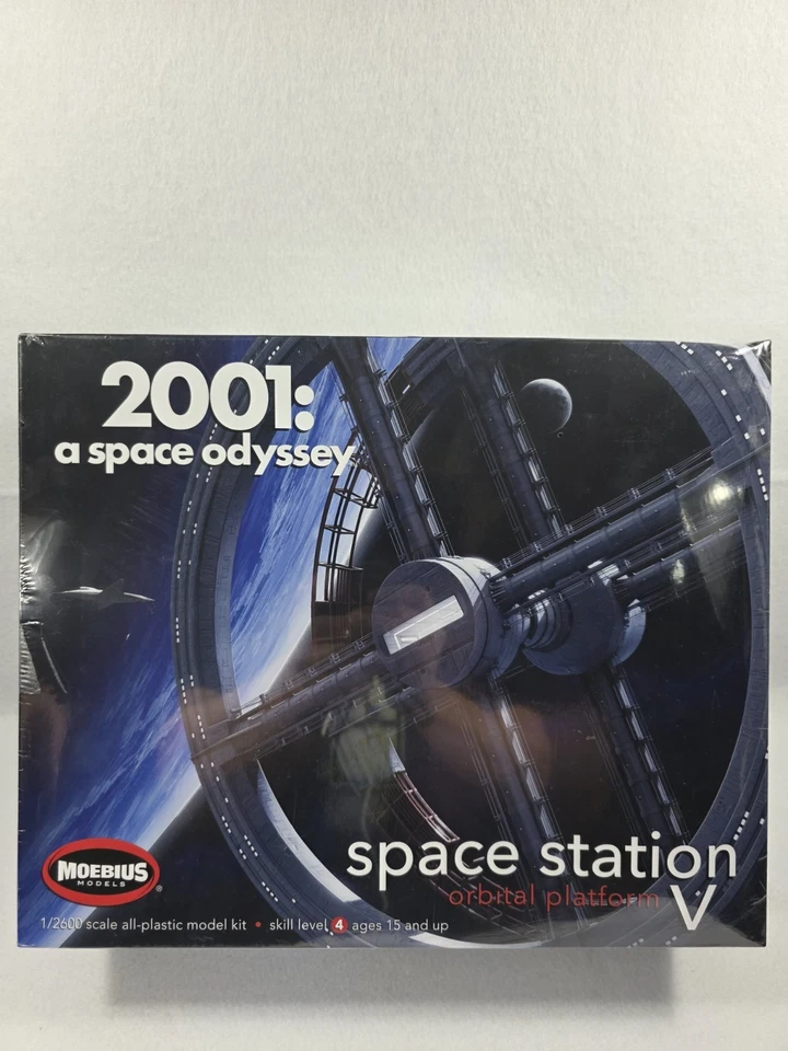 MOEBIUS 2001-6 2001 a space odyssey SPACE STATION V MODEL KIT--1/2600 SCALE