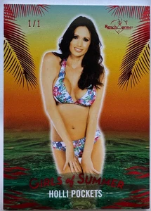 2025 BENCHWARMER GIRLS OF SUMMER HOLLI POCKETS RED FOIL BASE CARD /1 1/1 - Picture 1 of 2