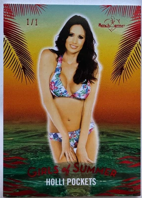 2025 BENCHWARMER GIRLS OF SUMMER HOLLI POCKETS RED FOIL BASE CARD /1 1/1 - Image 1 of 2