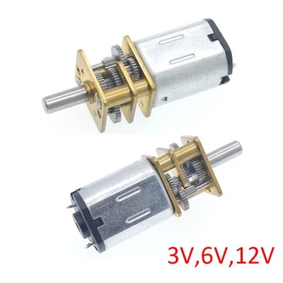 3-12V DC Mini Getriebemotor GA12-N20 Langsam Geschwindigkeit Vollmetall Getriebe - Bild 1 von 4
