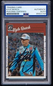 Kyle Busch Signed 2023 Donruss Optic Card #78 (PSA) NASCAR Racing Auto - Picture 1 of 2