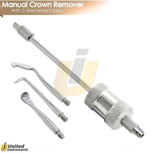 Dentist Manual Crown And Bridge Remover Gun With 3 Heads Surgical Instruments CE - Picture 1 of 3