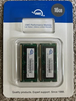 OWC Memory 16 GB / (8GBx2) LAB TESTED OWC1600DDR3S08GB NEW / SEALED - Image 1 of 2