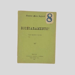 Copia De Teatro GAGLIARDI Reclamación! Escenas napolitanas en un acto 1897 - Picture 1 of 4