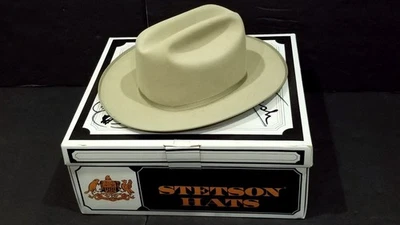 Sombrero Stetson 4X Beaver The Open Road Beige Fedora Talla 7 + Caja Foto 1 de 4