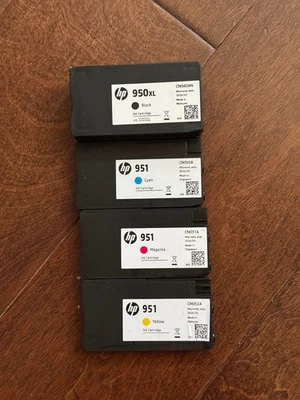 Genuino HP 950XL/951 Combo C2P01FN Tinta Negro Cian Magenta Amarillo 3/28 - Caja Fea Foto 1 de 4