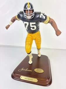 Genuine Danbury Mint Mean Joe Greene Pittsburg Steelers NFL Figurine 8 inch - Picture 1 of 8