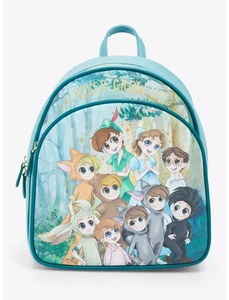 Loungefly Disney Parks Peter Pan Never Grow Up Lost Boys Mini Backpack Bag Rare - Picture 1 of 5