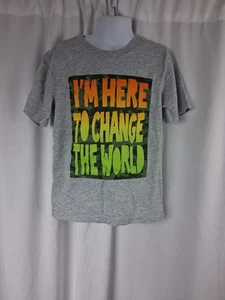 365 Kids From Garanimals Grafik T-Shirt Kurzarm Rundhals grau Jungen Größe 7 - Bild 1 von 10