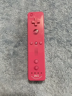 Official OEM Nintendo Wii Motion Plus Remote Controller Pink - Tested & Working - Image 1 of 4