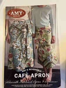 Amy Butler Sewing Pattern ~ Amy's Reversible Patchwork Cafe Apron & Accessories - Picture 1 of 2