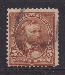 Scott #270 Ulysses S Grant 5c ( Single ) 1895 Used Hinged Wtrmkcd - Picture 1 of 1
