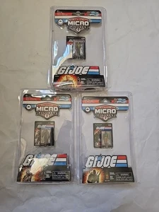 3 neue GI Joe Worlds kleinste Micro Action Figuren Duke + Snake Eyes + Roadblock - Bild 1 von 7