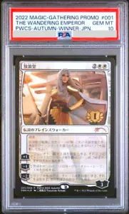 PSA10 MTG The Wandering Emperor 001/003 PWCS 2022 Autumn Promo Japanese Foil - Picture 1 of 2