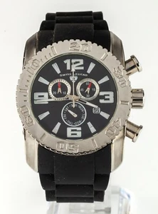 Swiss Legend Commander 20067 Chrono SS Black MOP Men's Watch Swiss Movement - Picture 1 of 8