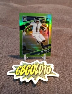 2021 Donruss Optic TENNESSEE TITANS A.J. Brown Lime Green 31/35 #121 - Picture 1 of 3
