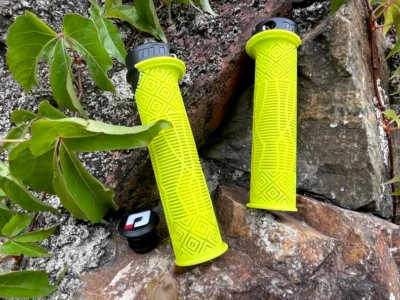 ODI Mountain Bike and BMX handle bar grips Lock on Lock Anti-Skid Rubber yellow - Image 1 of 4