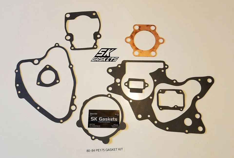 80 81 82 83 84 1980 1981 1982 1983 1984 Suzuki PE175 PE 175 Kit Junta Enduro Foto 1 de 1