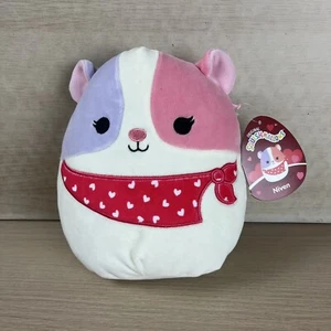 Squishmallows 8" Valentines Niven the Guinea Pig with Bandana NWT - Picture 1 of 14
