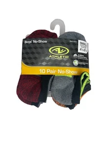 Athletic Works 10 Paar unsichtbare Jungenschuhe Größe Small Größe 4 1/2 - 8 1/2 4,5-8,5 - Bild 1 von 5