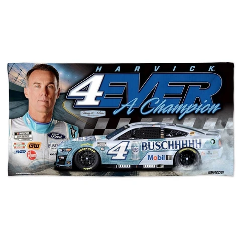Kevin Harvick 2023 Spectra #4EVER A Champion Busch Light 30" x 60" Beach Towel Cover