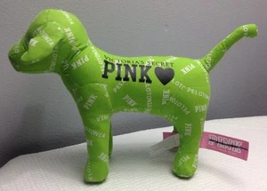 VICTORIA'S SECRET 2011 PELOTONIA PINK  DOG IN GREEN NEW - Picture 1 of 5