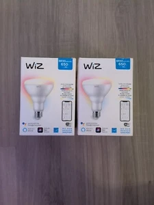 2-WiZ Smart Glühbirne Farbwechsel LED BR30 Google, Alexa, 16 Millionen Farben - Bild 1 von 3