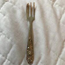 Early Antique Small Fork Repousse Marked “ German Silver “  Approx 5 1/4”