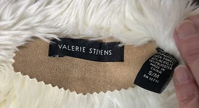 Кожаный жилет Valerie Stevens из искусственного меха на пуговицах размер S/M (J20) - Изображение 1 из 4