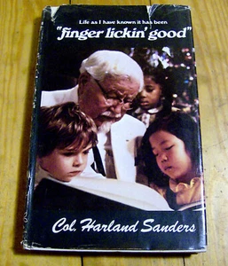 RARO libro vintage KENTUCKY POLLO FRITTO colonnello Harland Sanders AUTOBIOGRAFIA - Foto 1 di 3