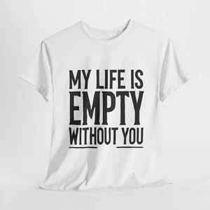 Unisex Heavy Cotton Tee – Romantic Graphic T-Shirt, Casual Stylish Gift Top - Picture 1 of 9