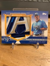 2012 Topps Update Paul Konerko All Star Game Jumbo Jersey Patch #3/6 White Sox