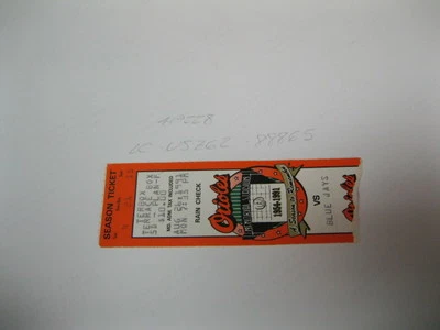 Aug 26, 1991 Orioles vs Blue Jays Ticket Stub - Image 1 of 2