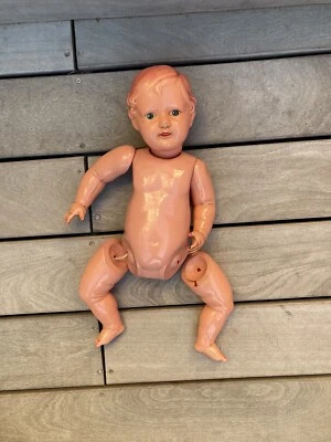 Ancien poupon baigneur Made in Japan 50 Cm à restaurer ( Celluloïd ? ) - Photo 1/4