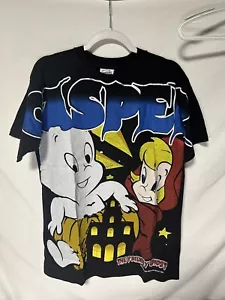 Casper The Friendly Ghost AOP T-Shirt Gr. L Einzelnaht Modern Boot 2-seitig! - Bild 1 von 10