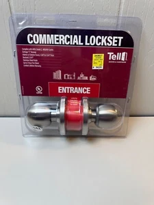 Commercial Stainless Steel ANSI Grade-2 Entry Lockset 1-3/4 in. Tell CL100008 - Picture 1 of 3