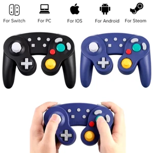 Nintendo Switch 1 & 2 Wireless Gamecube Controller Super Smash Black Or Purple - Picture 1 of 7