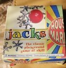JACKS TRADITIONAL GAME SET OF PLASTIC JACKS AND BALL