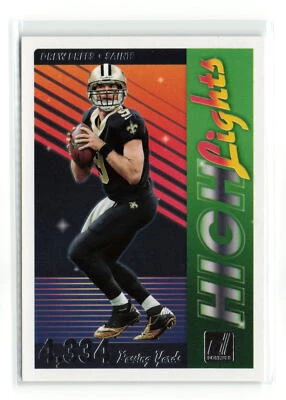 DREW BREES #H-6 2018 PANINI DONRUSS SAINTS HIGHLIGHTS - Image 1 of 2