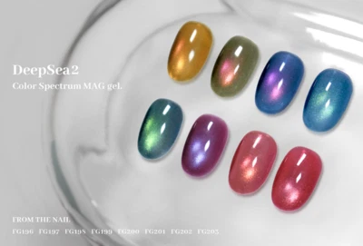 FROM THE NAIL DEEPSEA2 Imán Gel Esmalte de Uñas CONJUNTO de 8 Color Spectrum K-Beauty Foto 1 de 4