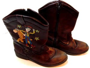 Used Toy Story Woody and Bulleye Kid Boots Size 11 - Picture 1 of 4