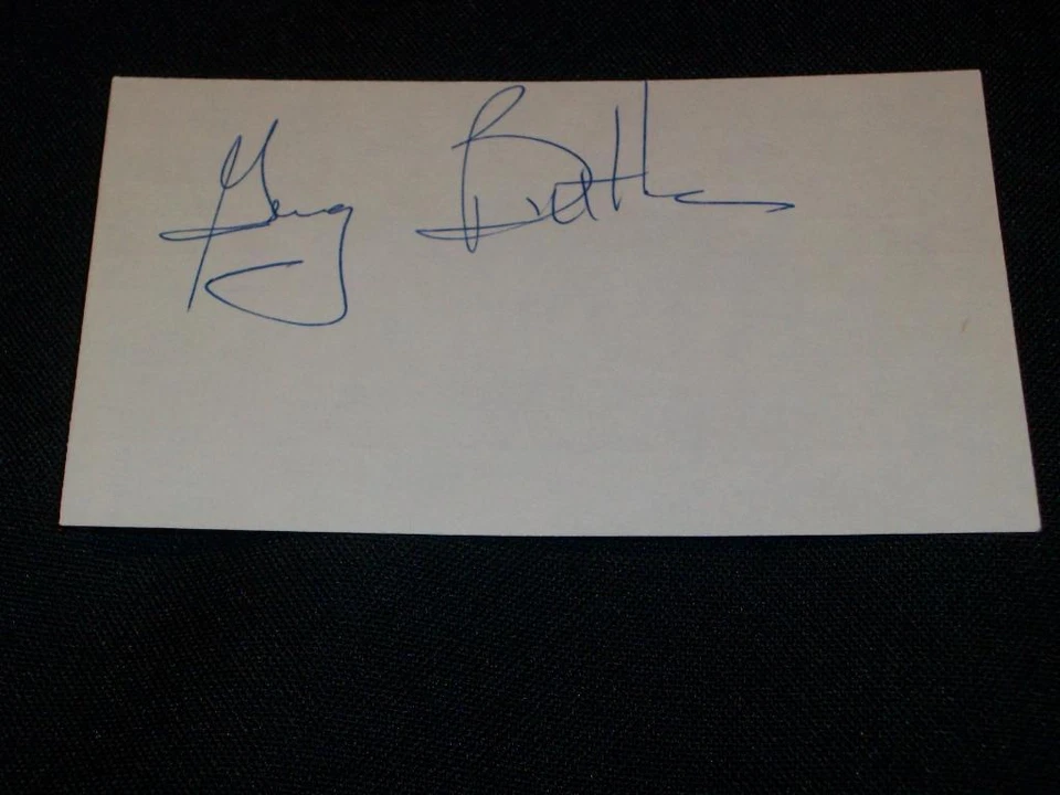 PENN State New York Jets Greg Buttle Signed Auto Vintage 3x5 Index Card - Image 1 of 1